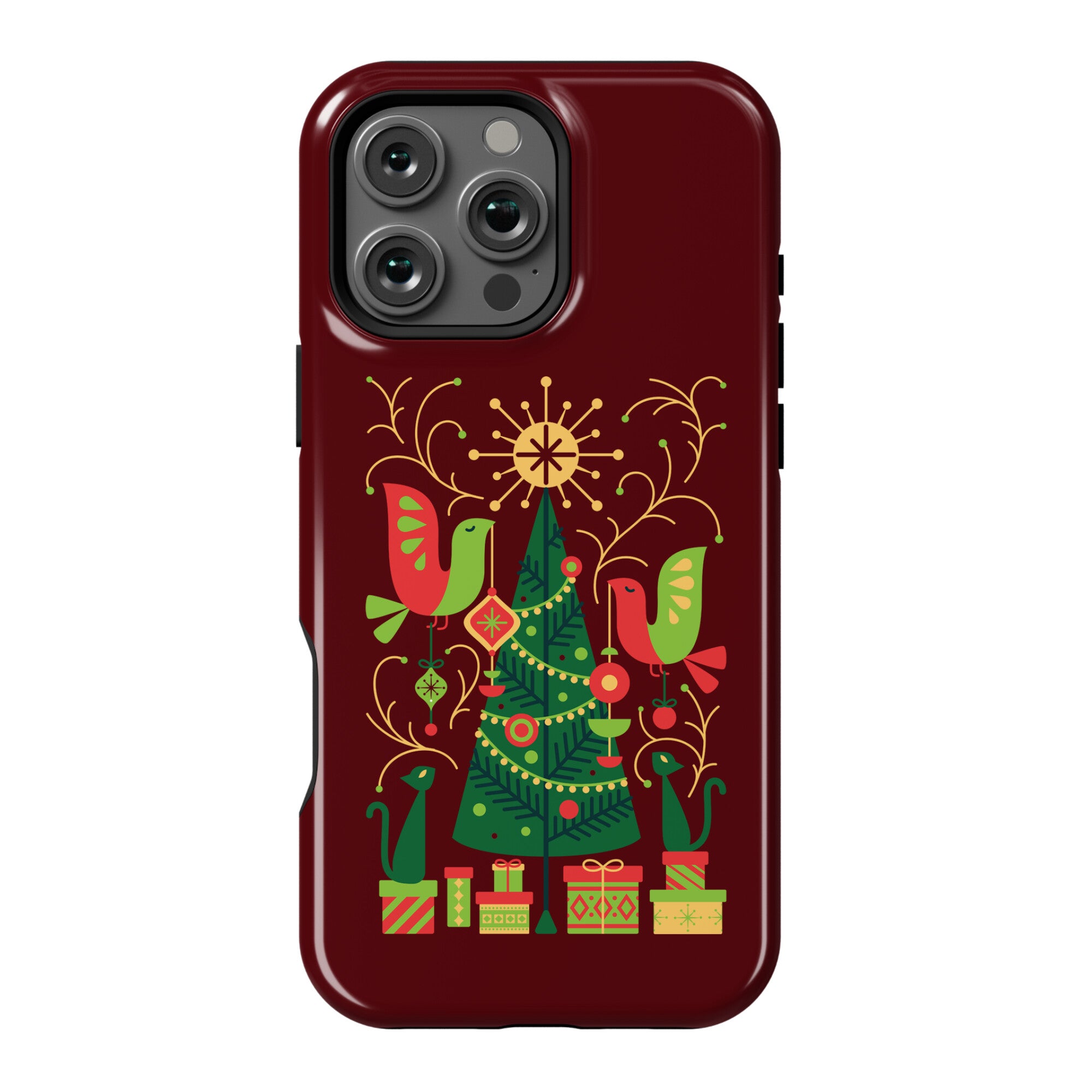 Vintage Christmas Tree Decorating Phone Case